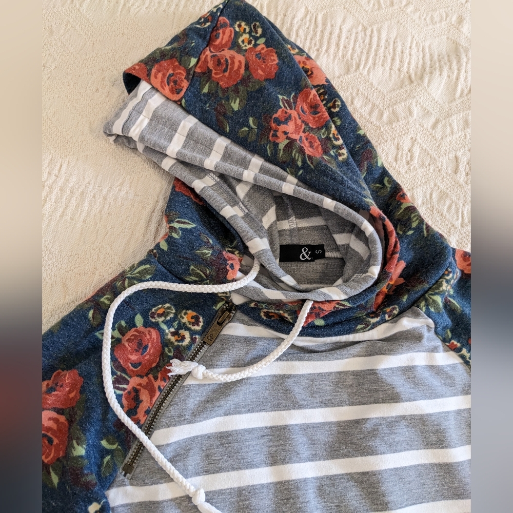 Double hooded sweatshirt